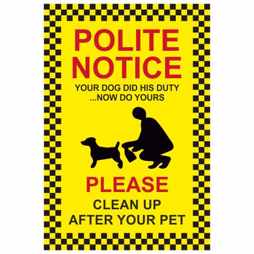 clear up after your dog